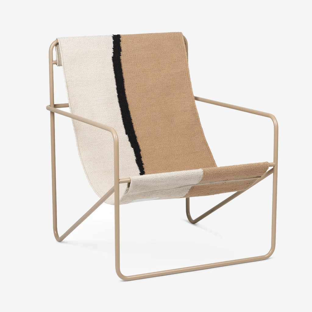 Ferm Living Desert Lounge Chair Cashmere / Soil - Image 3