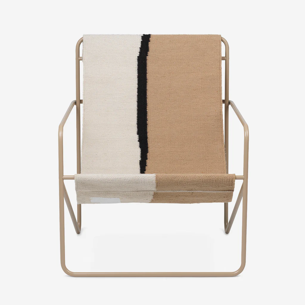 Ferm Living Desert Lounge Chair Cashmere / Soil - Image 4