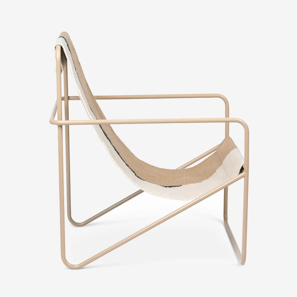 Ferm Living Desert Lounge Chair Cashmere / Soil - Image 5