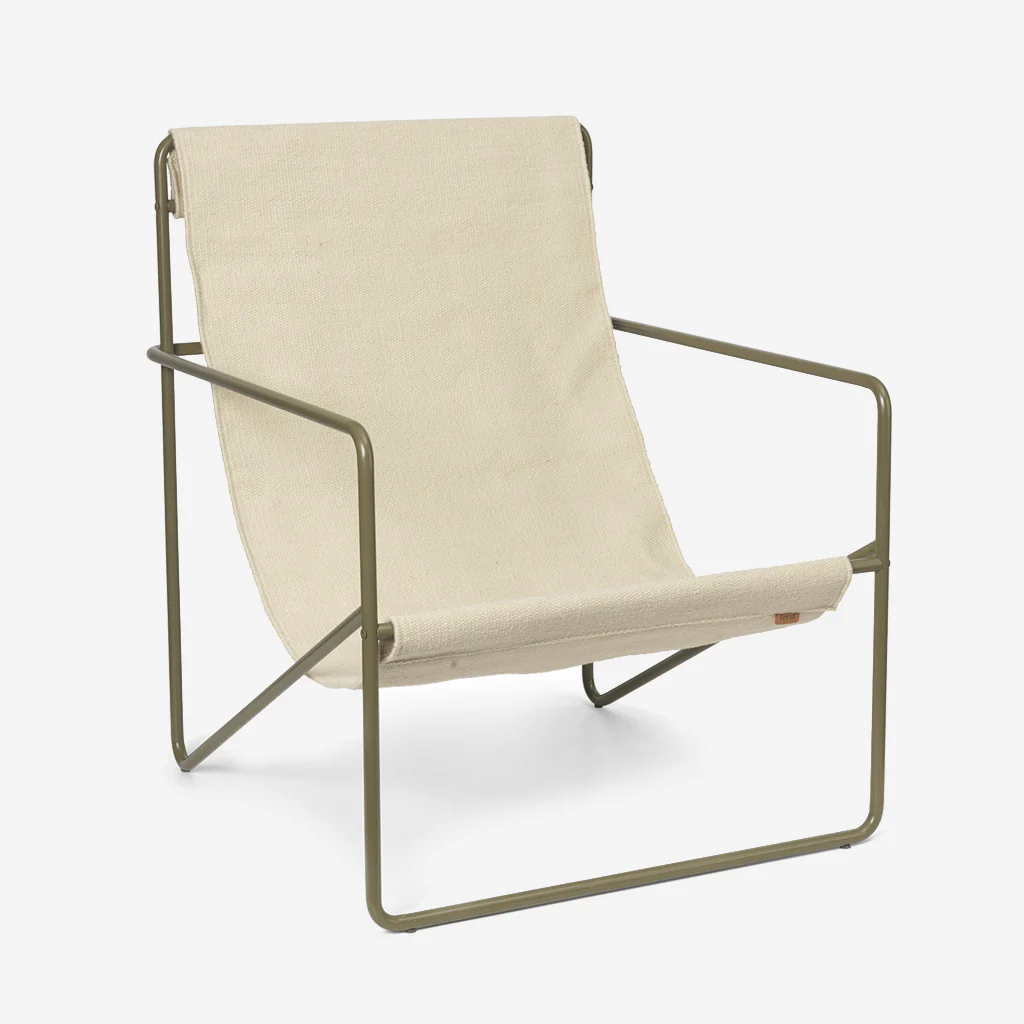 Ferm Living Desert Lounge Chair Olive Cloud - Image 2