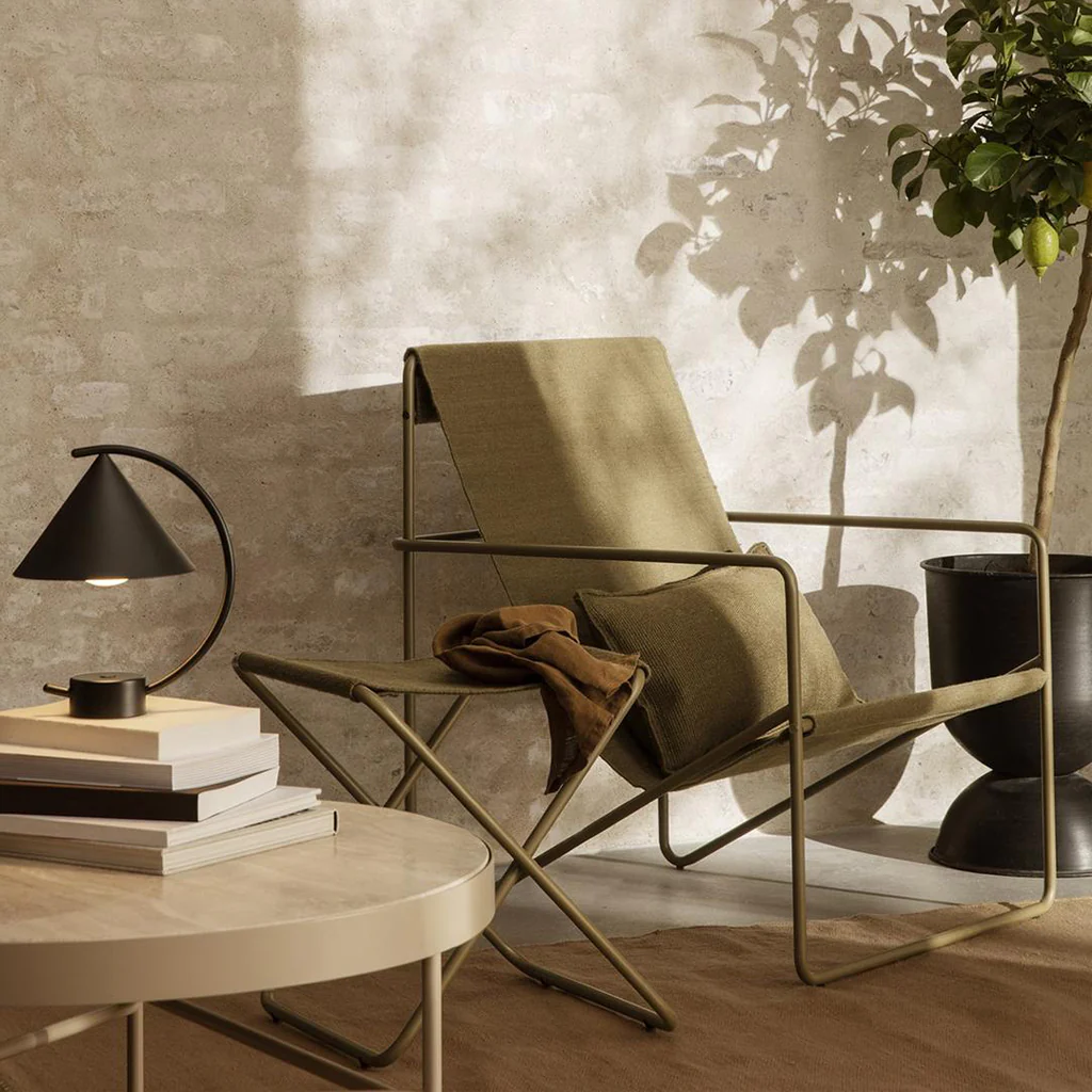 Ferm Living Desert Lounge Chair Olive / Olive - Image 2