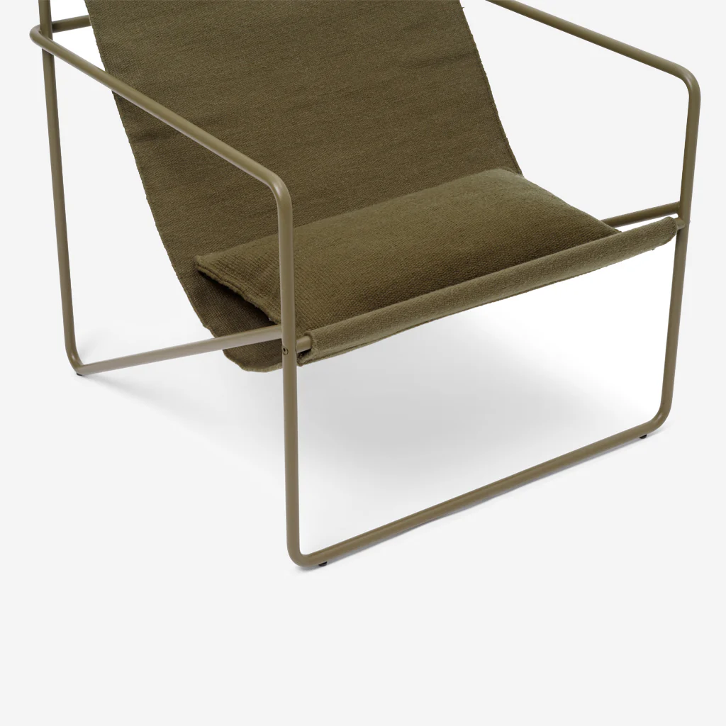 Ferm Living Desert Lounge Chair Olive / Olive - Image 5
