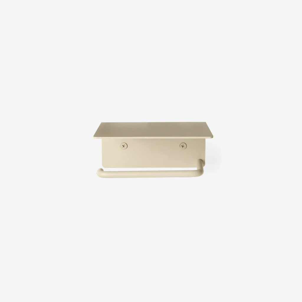 Ferm Living Dora Toilet Paper Holder with Shelf Cashmere