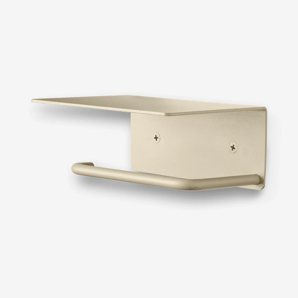 Ferm Living Dora Toilet Paper Holder with Shelf Cashmere - Image 2