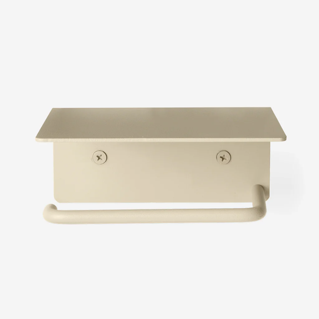 Ferm Living Dora Toilet Paper Holder with Shelf Cashmere - Image 3
