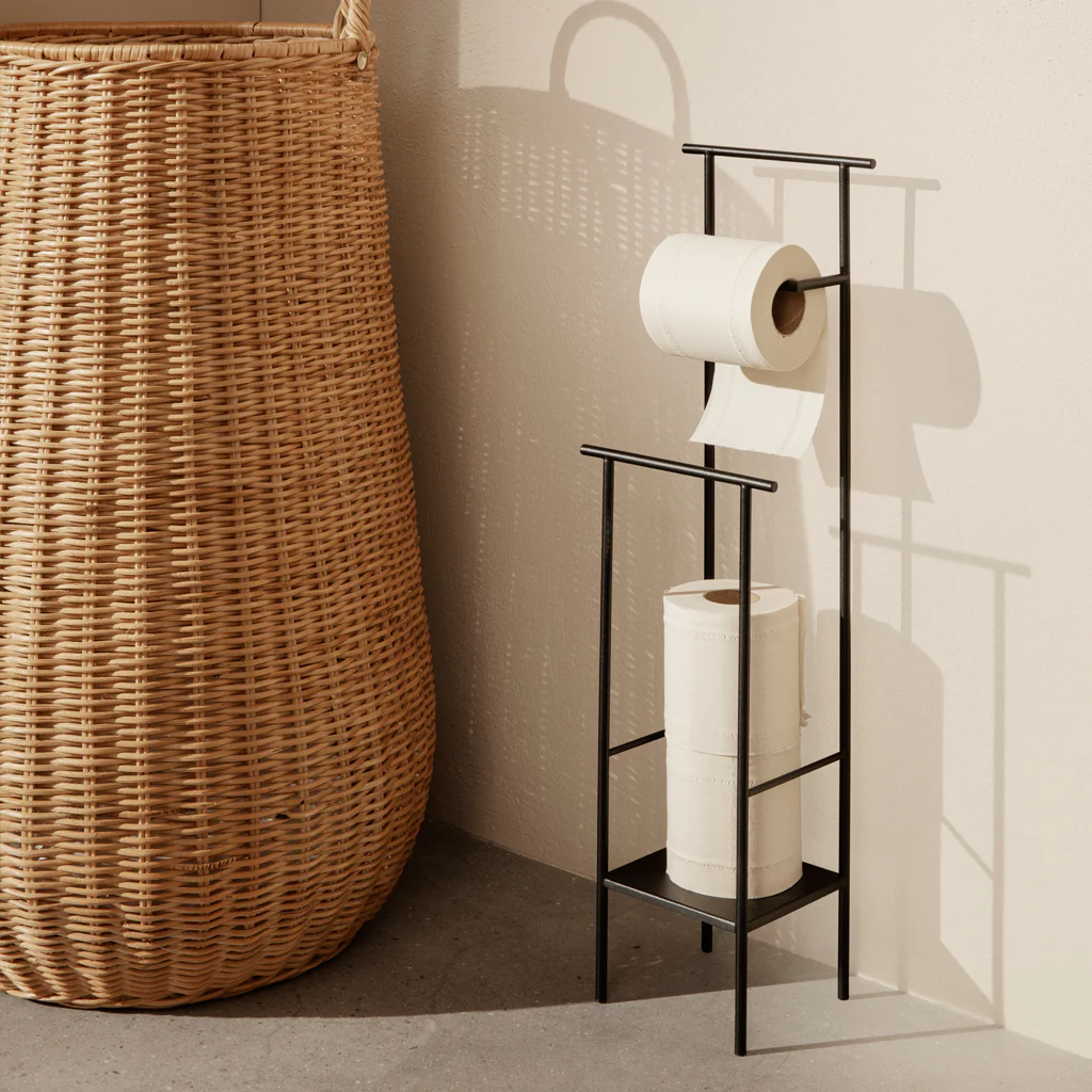 Ferm Living Dora Toilet Paper Stand Black - Image 2