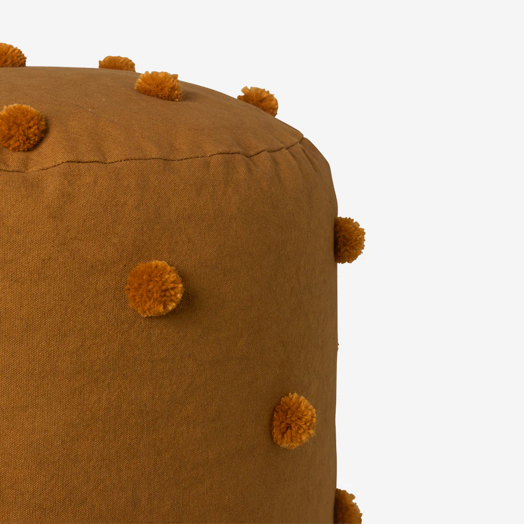 Ferm Living Dot Tufted Pouf Sugar Kelp Mustard - Image 4