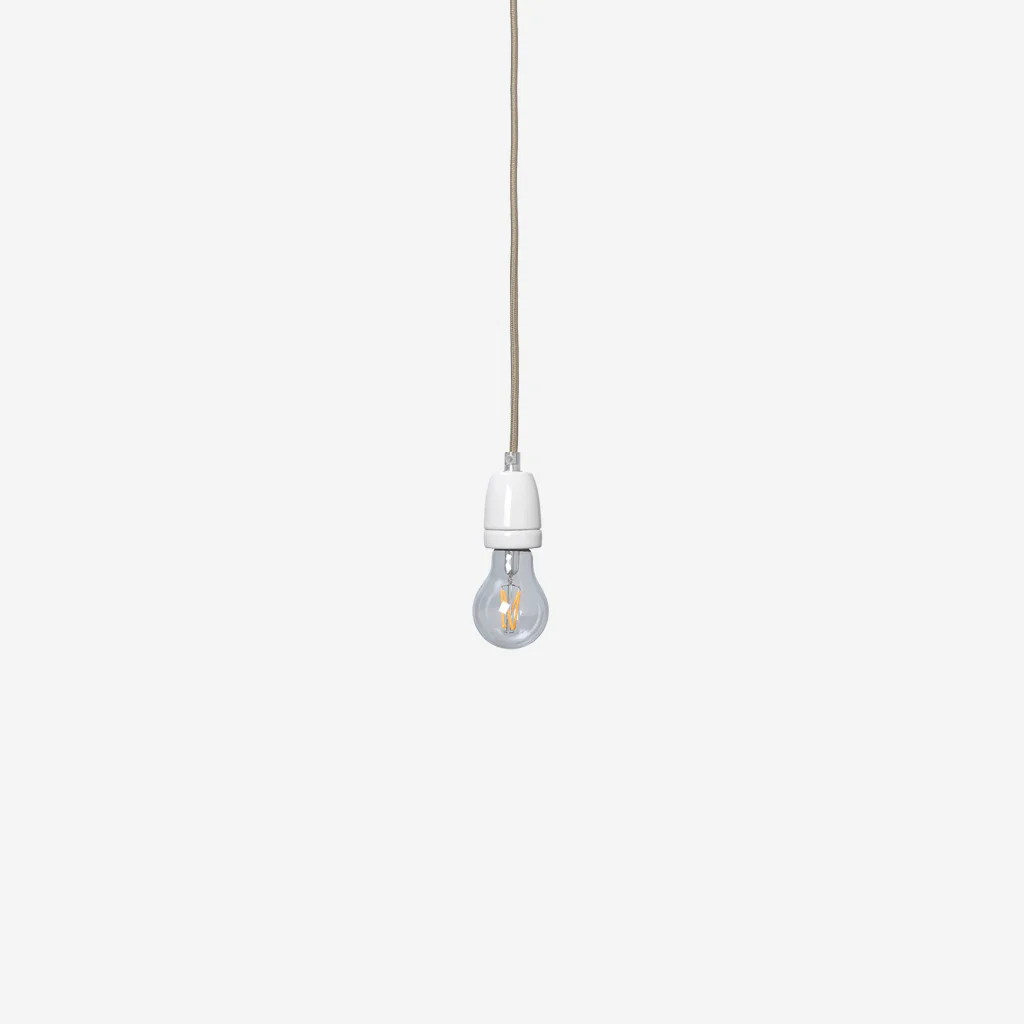 Ferm Living Fabric cord Set Ceramic Socket 4m Pendant