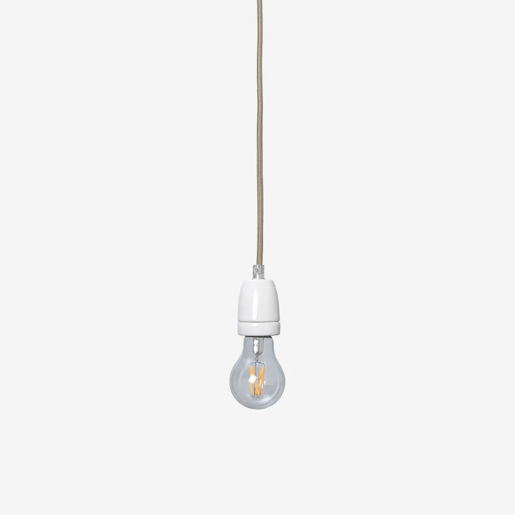Ferm Living Fabric cord Set Ceramic Socket 4m Pendant - Image 2