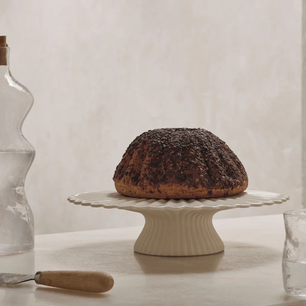 Ferm Living Fountain Cake Stand Off White - Image 2