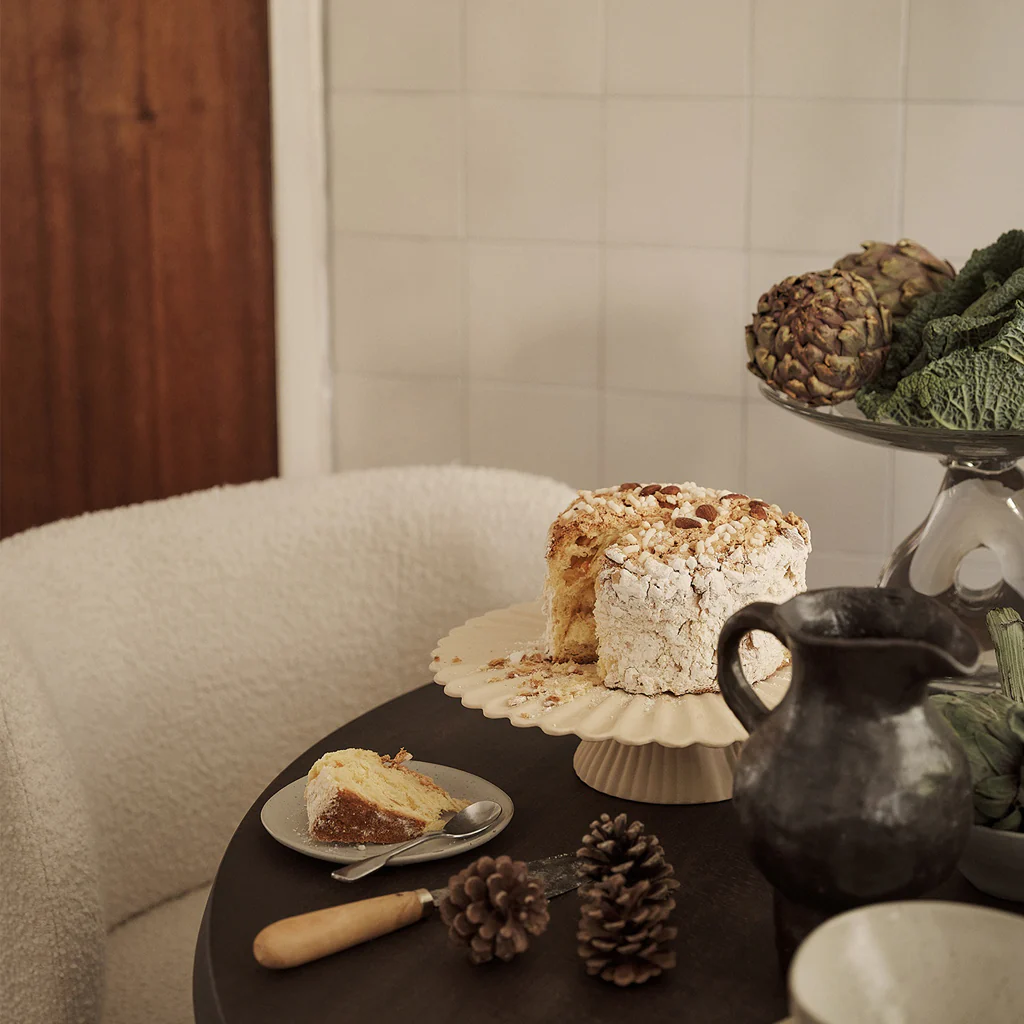Ferm Living Fountain Cake Stand Off White - Image 3