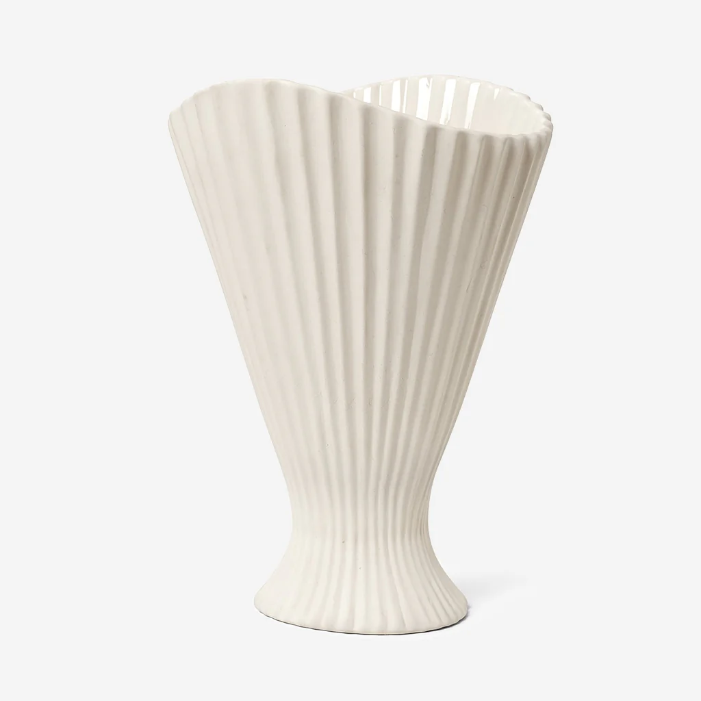 Ferm Living Fountain Vase Off White Large - Image 3