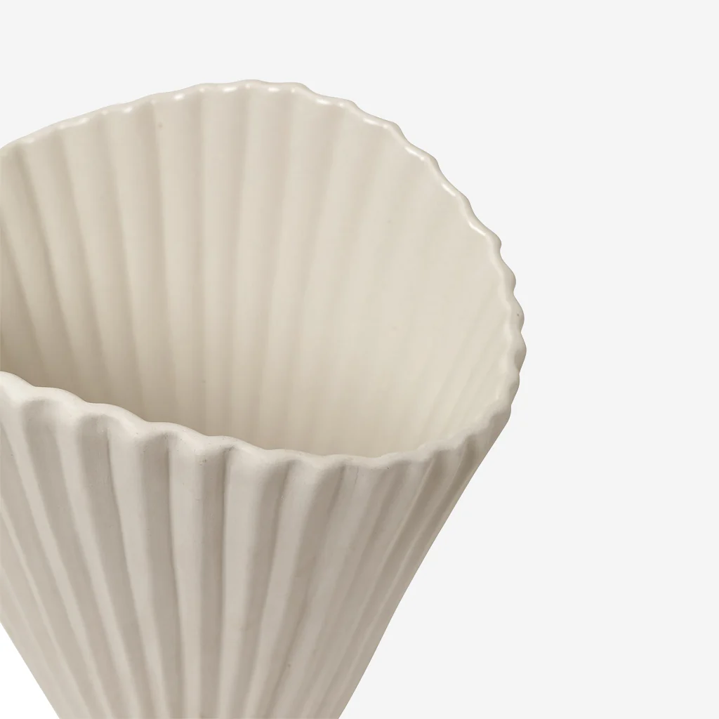 Ferm Living Fountain Vase Off White Small - Image 6
