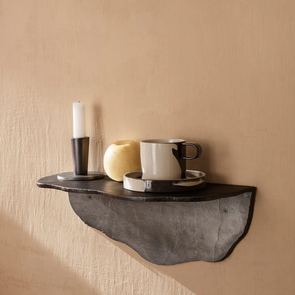 Ferm Living Fracture Shelf Blackened Aluminium - Image 2