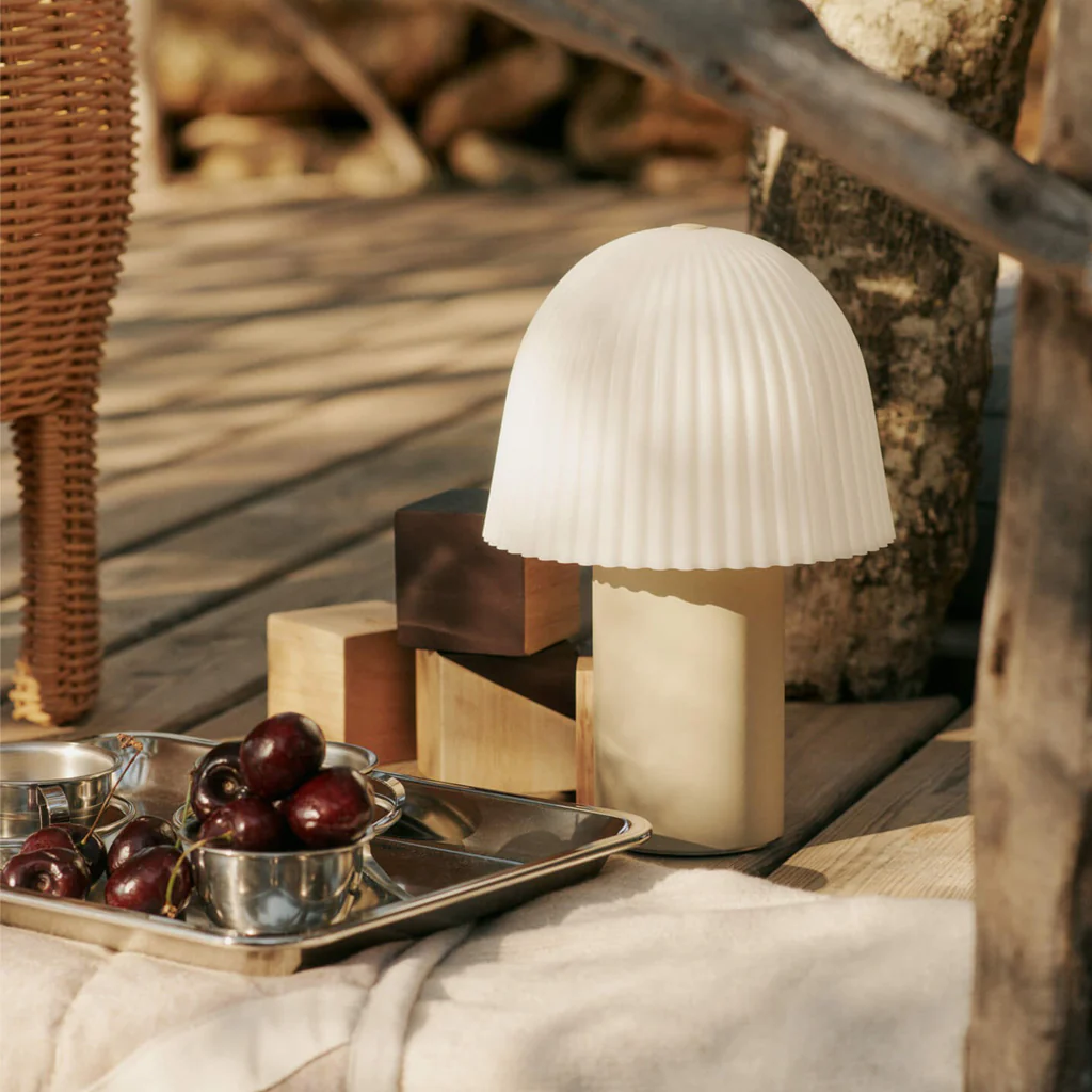 Ferm Living Frill Portable Lamp Cashmere White - Image 2