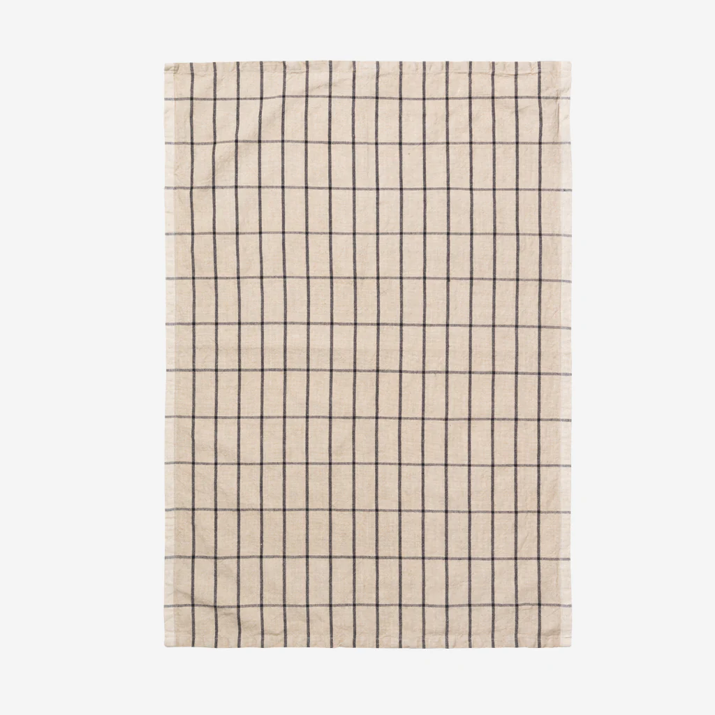 Ferm Living Hale Tea Towels Sand Black - Image 3
