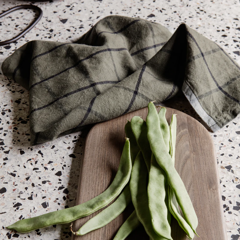 Ferm Living Hale Tea Towels Sand Black - Image 4