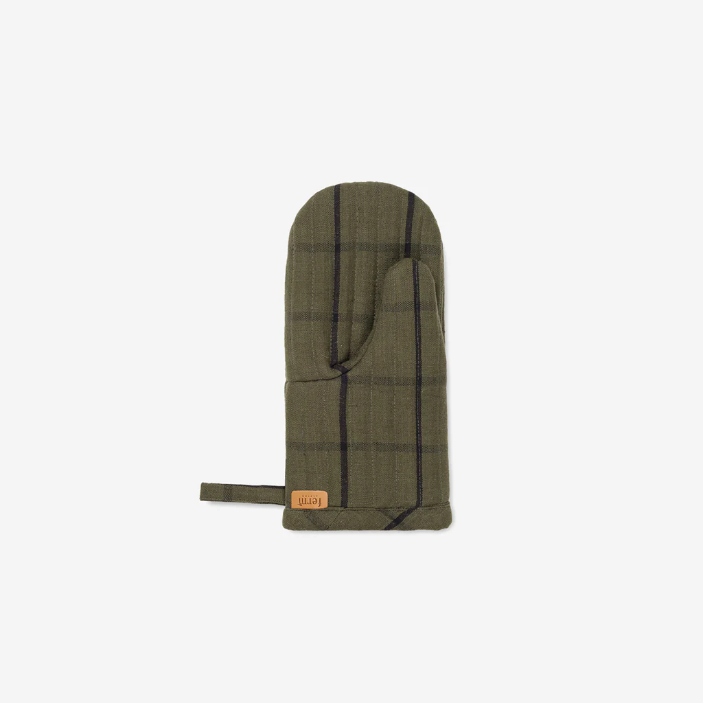 Ferm Living Hale Oven Mitt Green Black