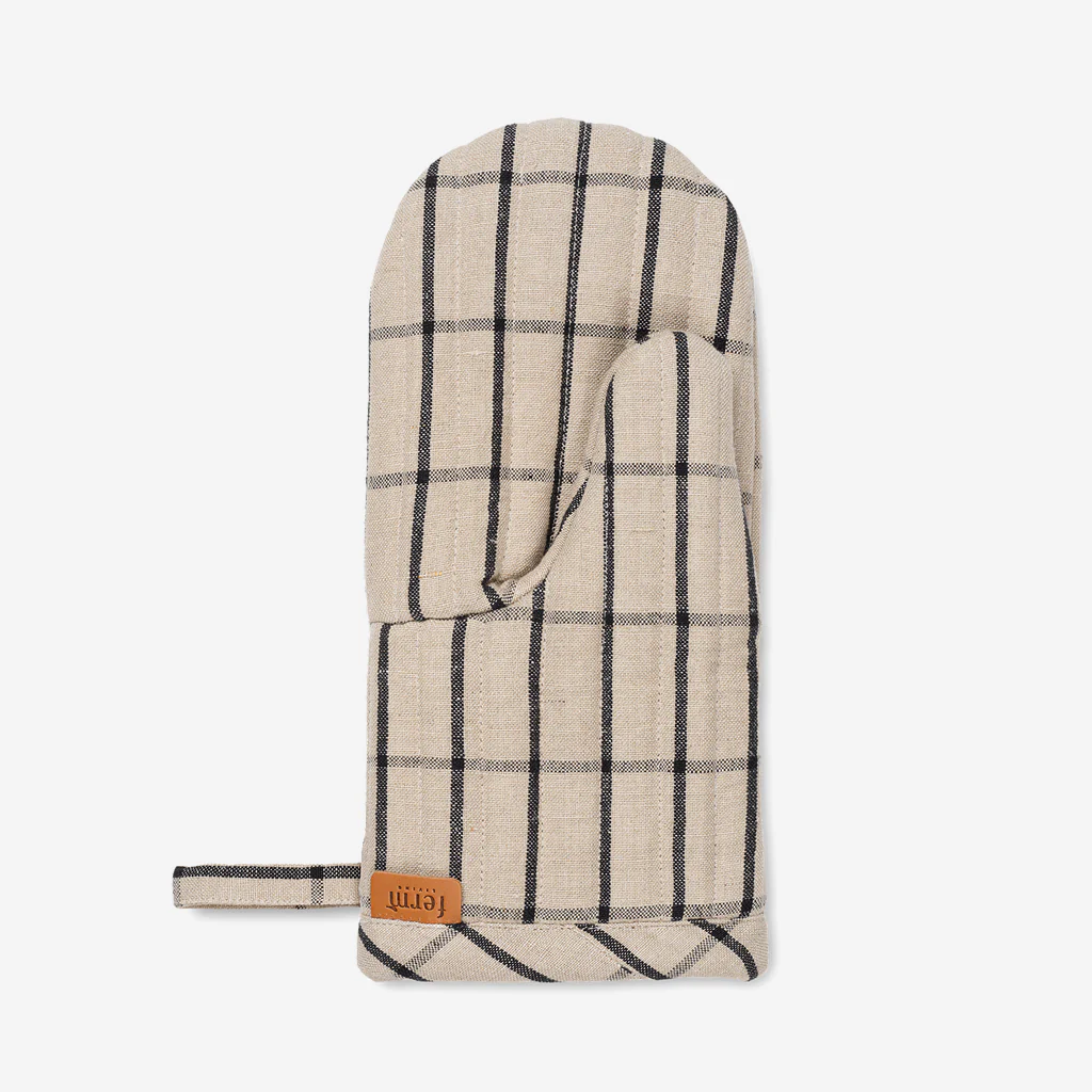 Ferm Living Hale Oven Mitt Sand Black - Image 2