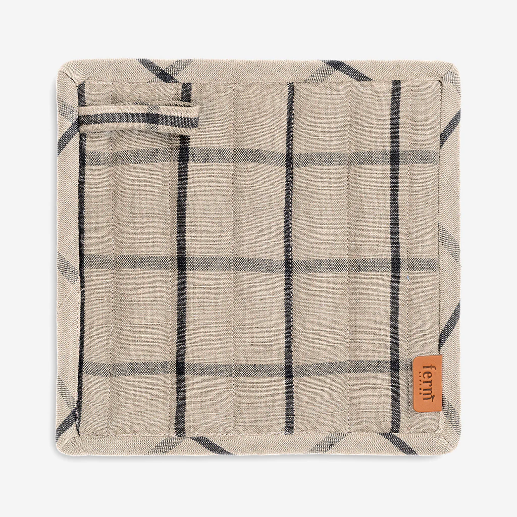 Ferm Living Hale Pot Holders Sand Black - Image 2