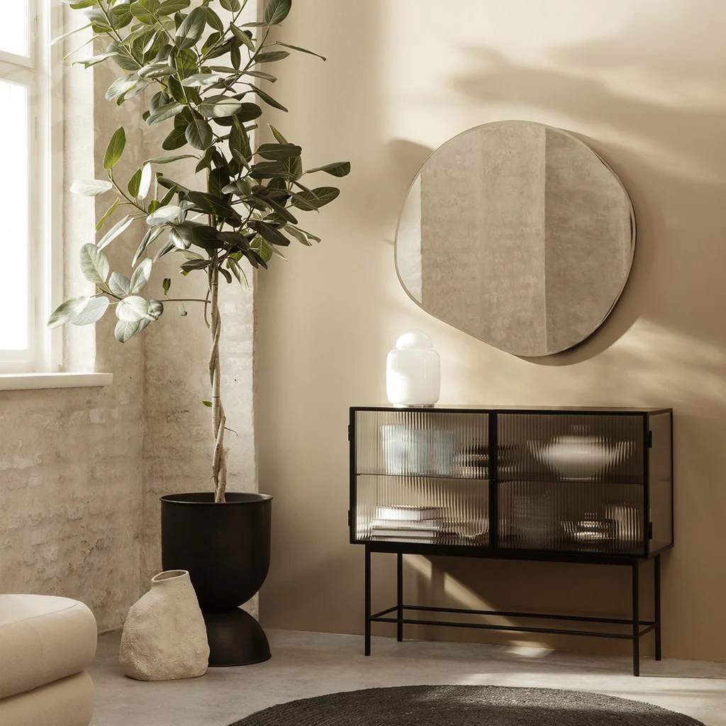 Ferm Living Haze Sideboard Reeded Glass Black - Image 2
