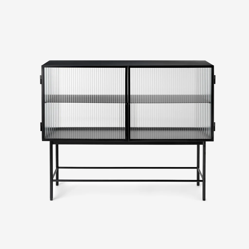 Ferm Living Haze Sideboard Reeded Glass Black - Image 3