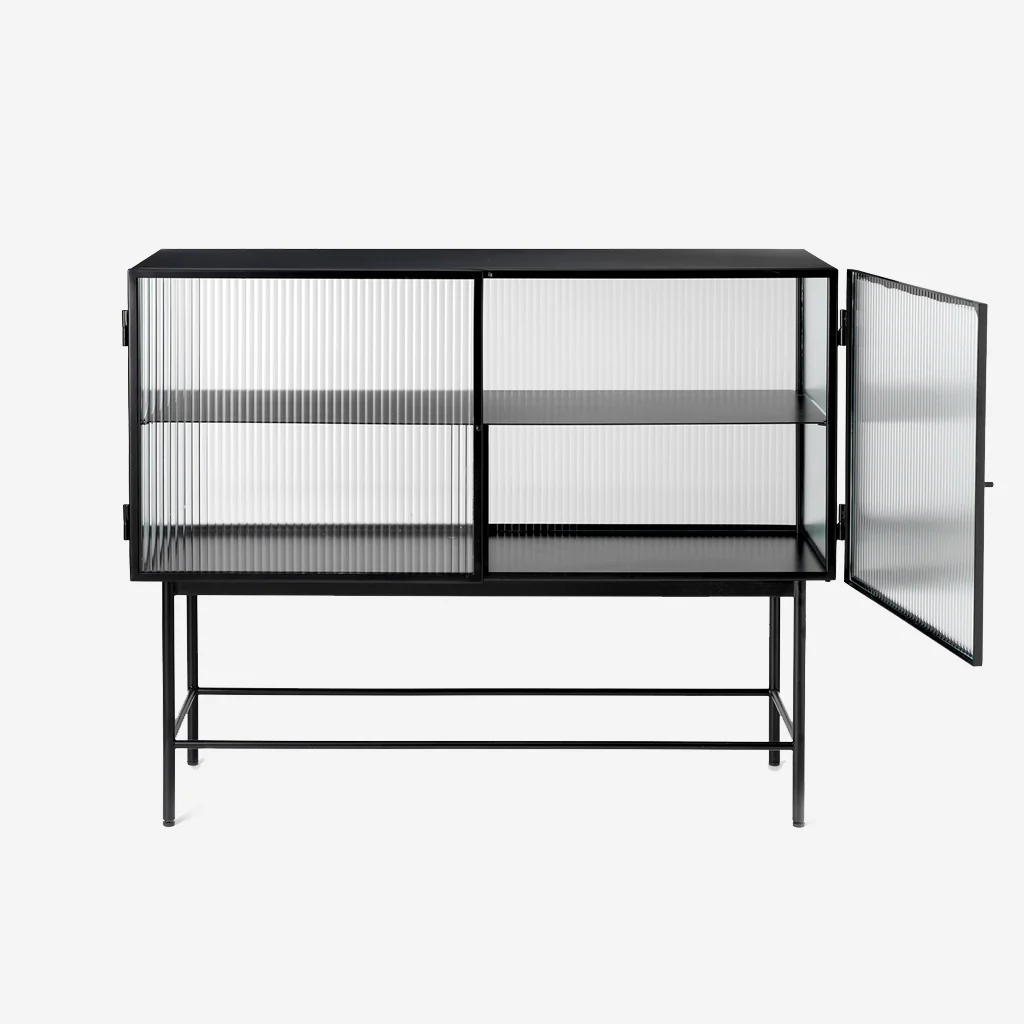 Ferm Living Haze Sideboard Reeded Glass Black - Image 4