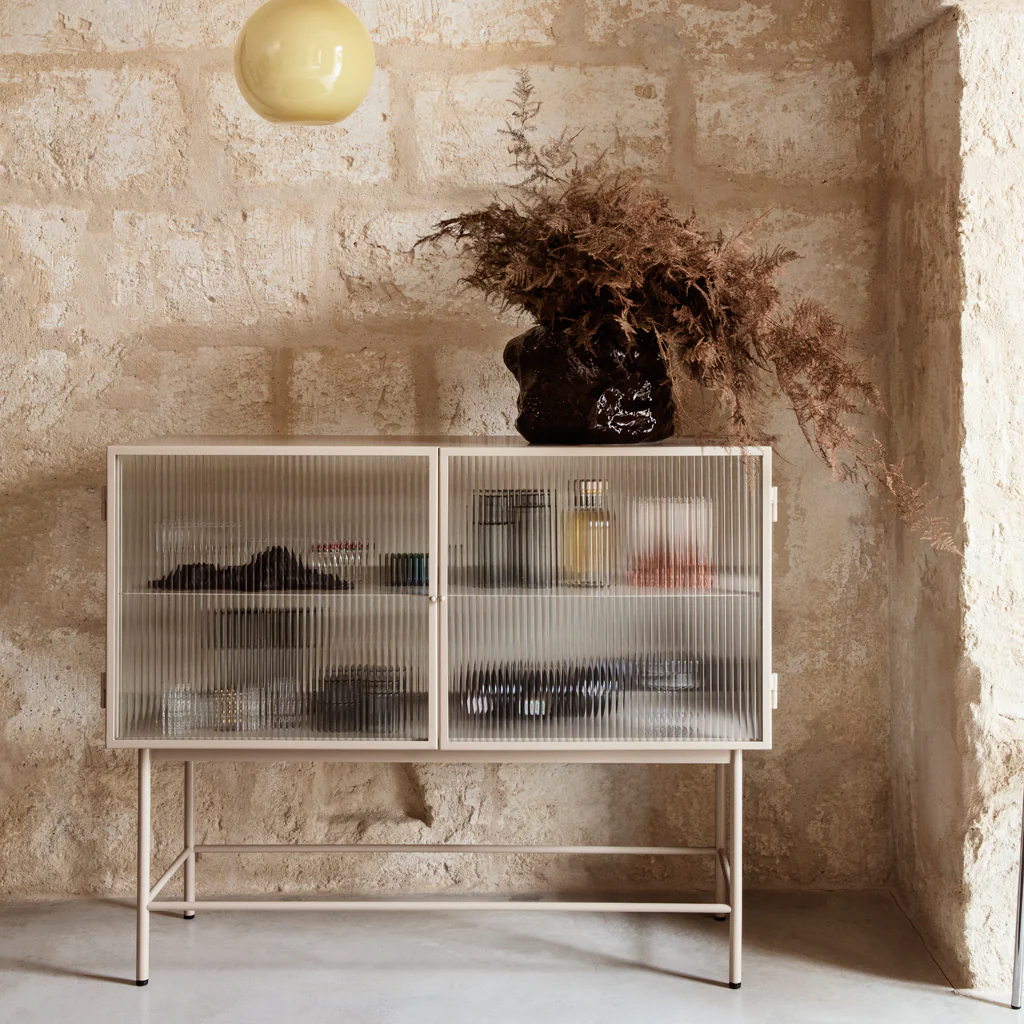 Ferm Living Haze Sideboard Reeded Glass Cashmere - Image 2