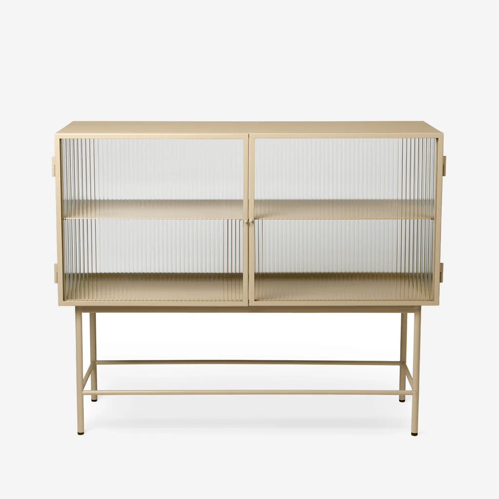Ferm Living Haze Sideboard Reeded Glass Cashmere - Image 3