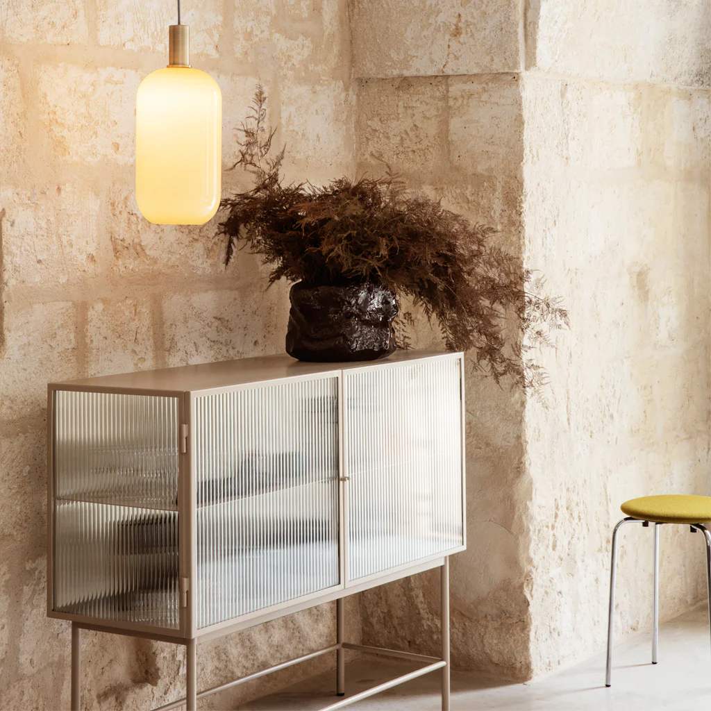 Ferm Living Haze Sideboard Reeded Glass Cashmere - Image 5