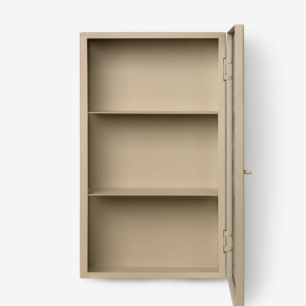 Ferm Living Haze Wall Cabinet Reeded Glass Cashmere - Image 3
