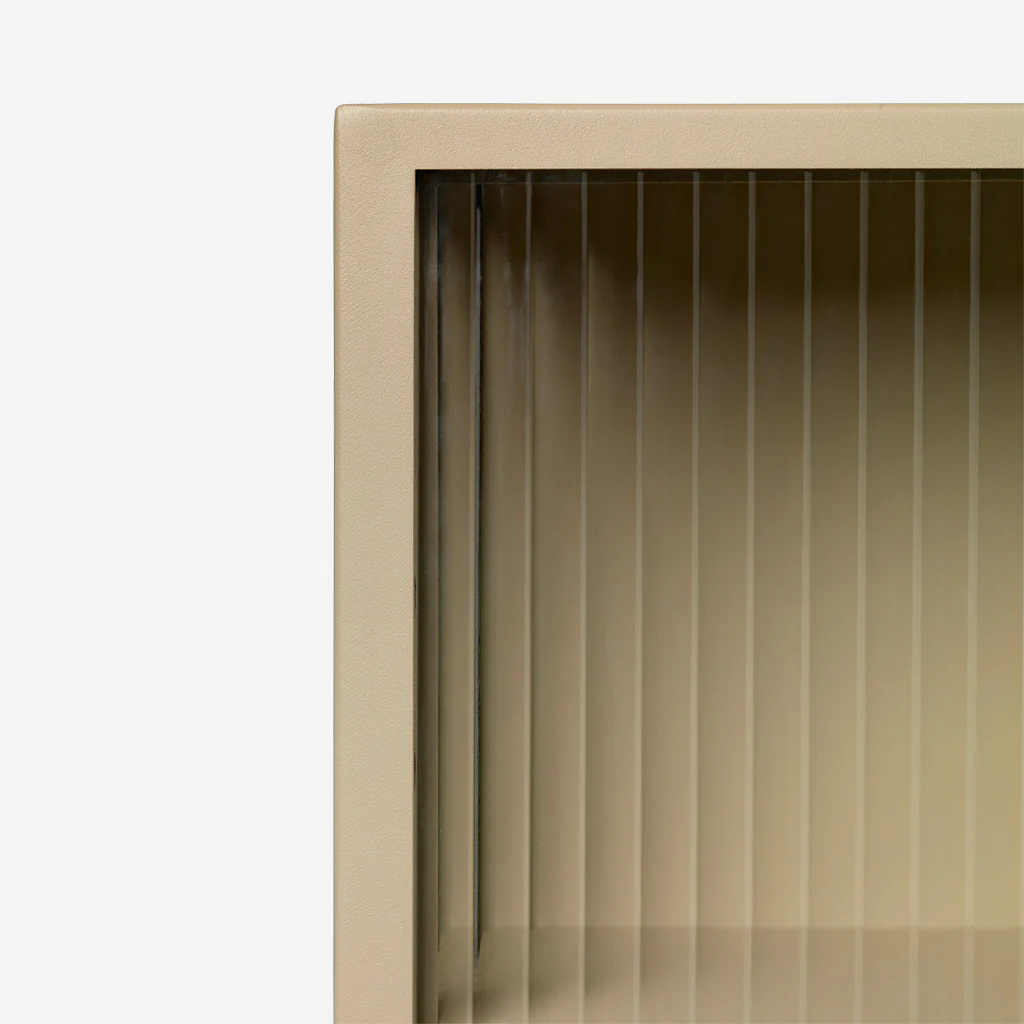 Ferm Living Haze Wall Cabinet Reeded Glass Cashmere - Image 4