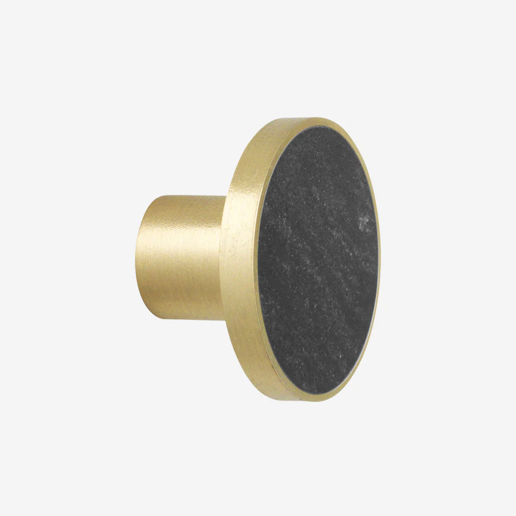 Ferm Living Hook Black Marble Brass Large - Image 2