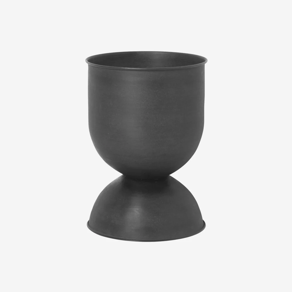 Ferm Living Hourglass Pot Black Extra Small - Image 6