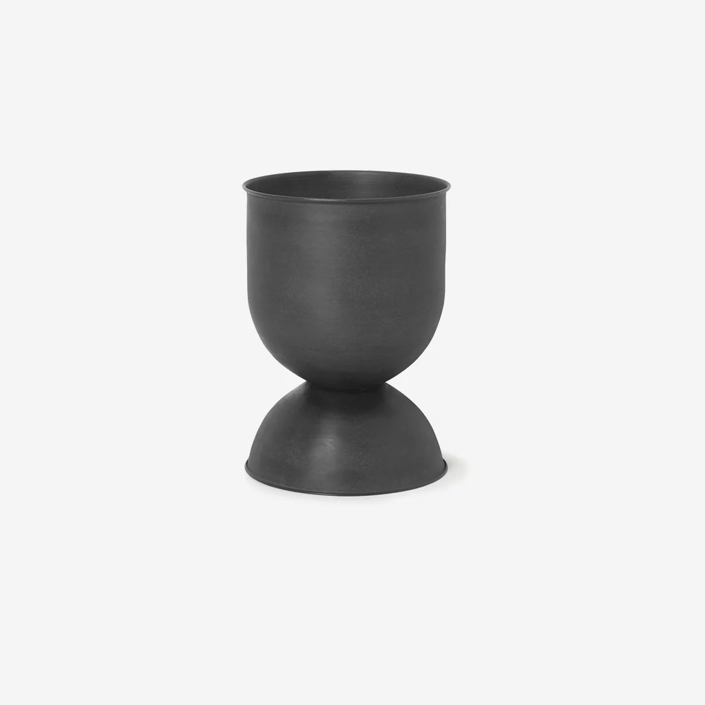 Ferm Living Hourglass Pot Black Medium