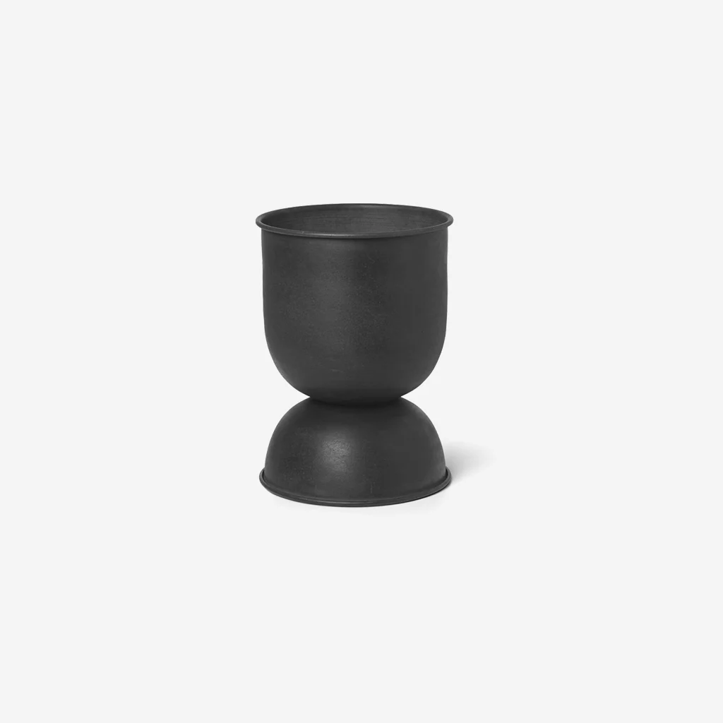 Ferm Living Hourglass Pot Black Small