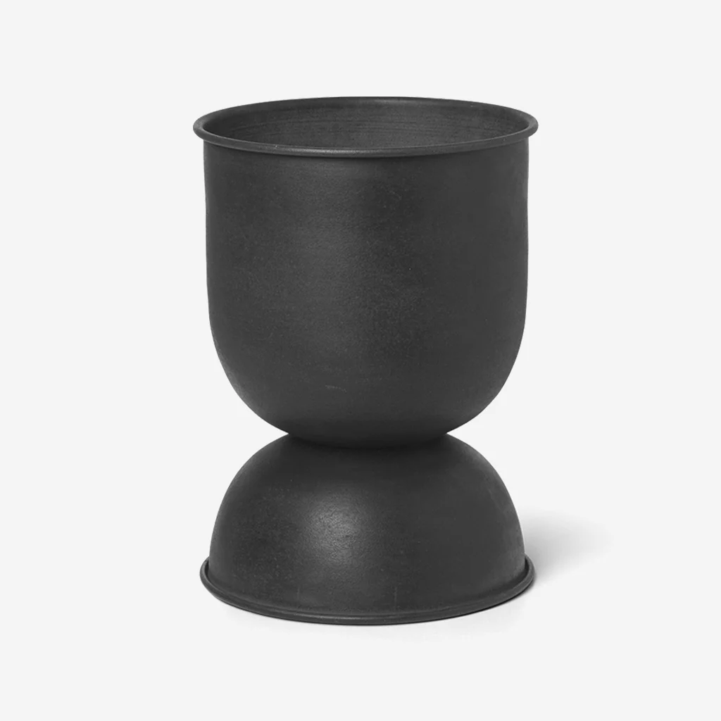 Ferm Living Hourglass Pot Black Small - Image 6