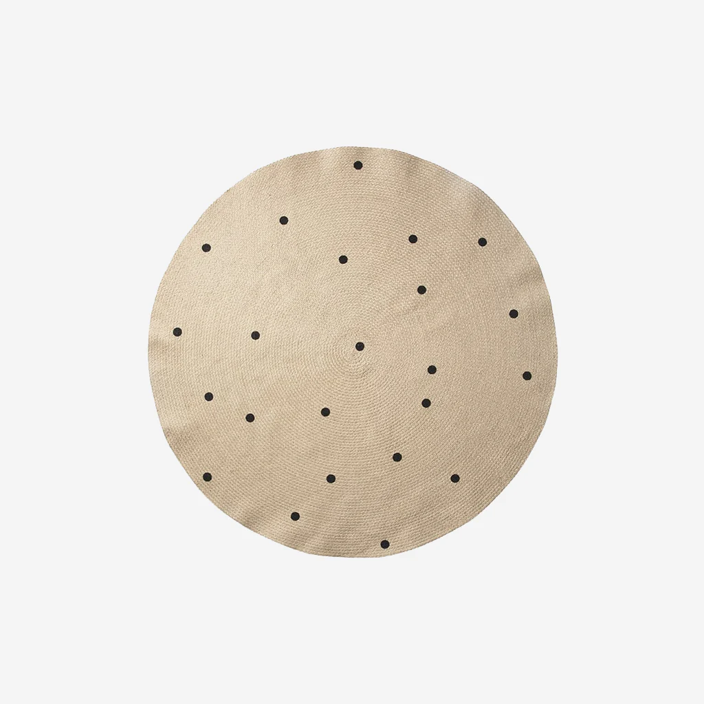 Ferm Living Jute Rug Large Black Dots - Image 3