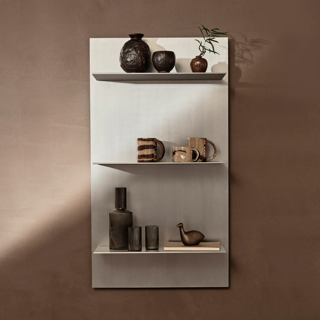 Ferm Living Lager Wall Shelf Triple Aluminium - Image 3