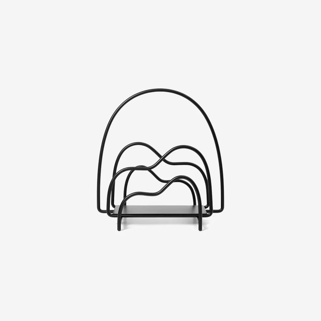 Ferm Living Lithos Magazine Holder Black