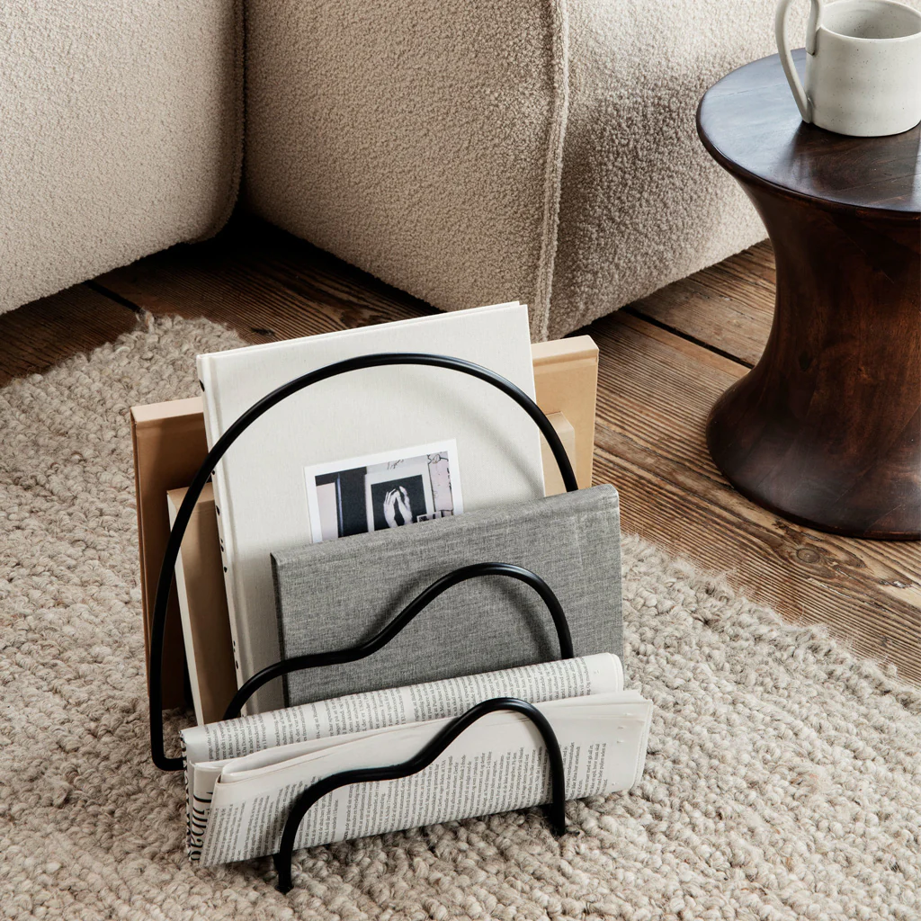 Ferm Living Lithos Magazine Holder Black - Image 2