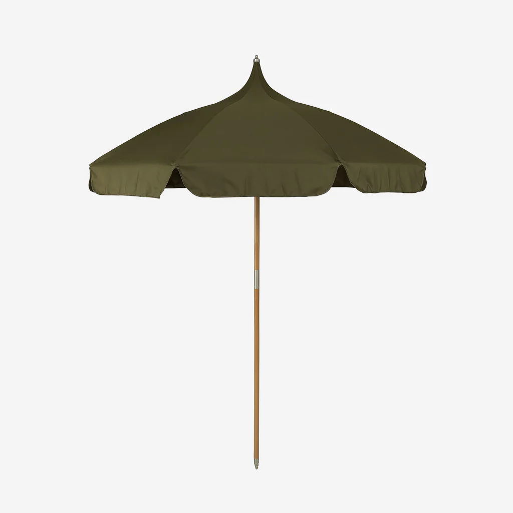 Ferm Living Lull Outdoor Umbrella Military Olive - Image 4