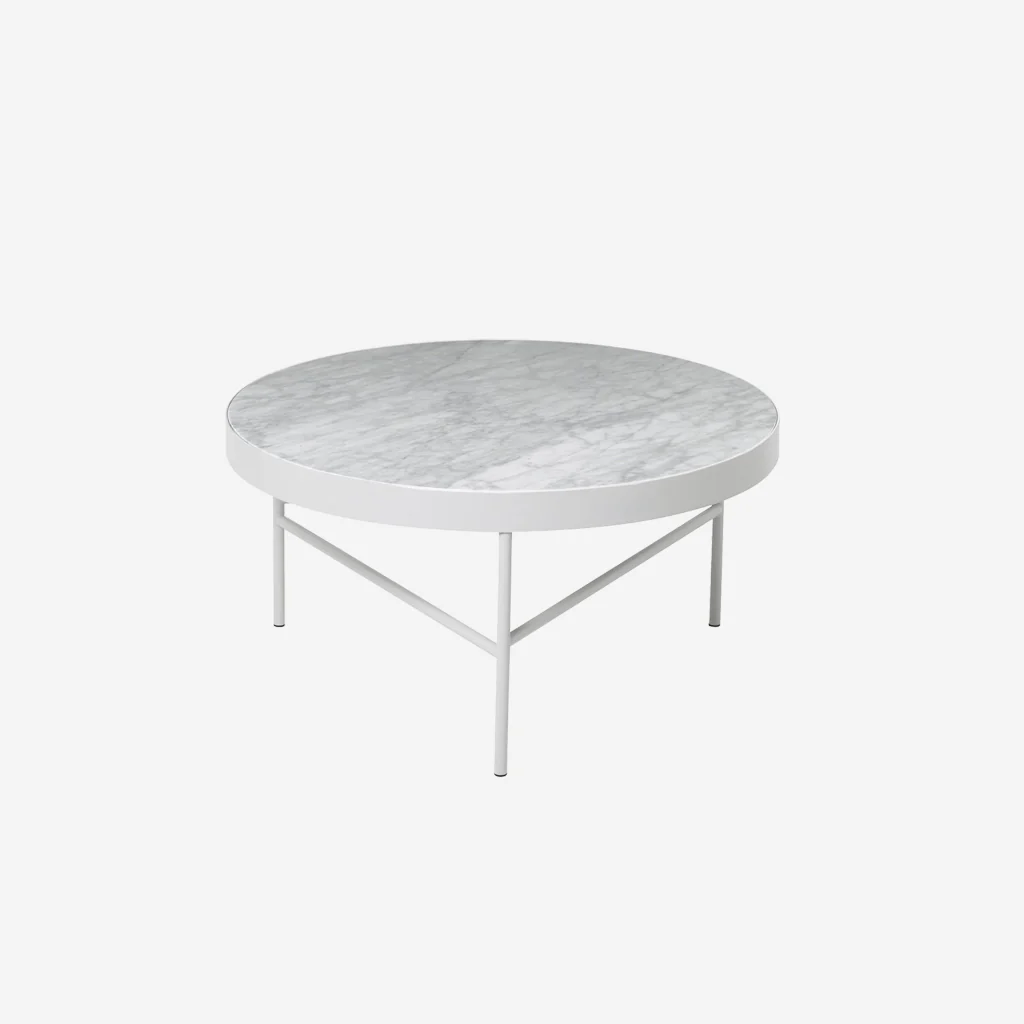 Ferm Living Marble Coffee Table White Carrera