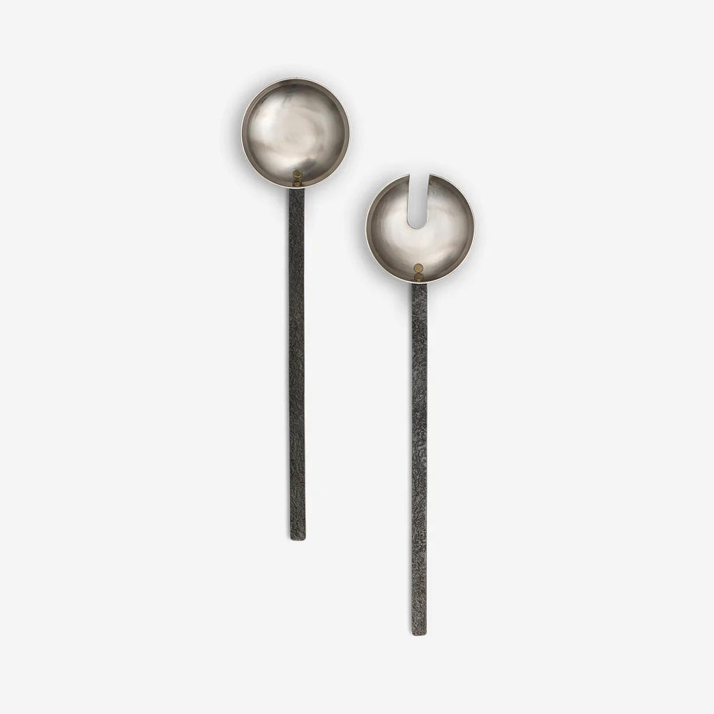 Ferm Living Obra Salad Servers Stainless Steel - Image 3