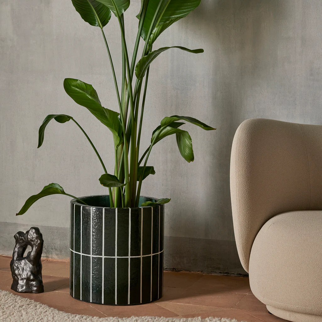 Ferm Living Pillar Plant Pot Dark Green - Image 2