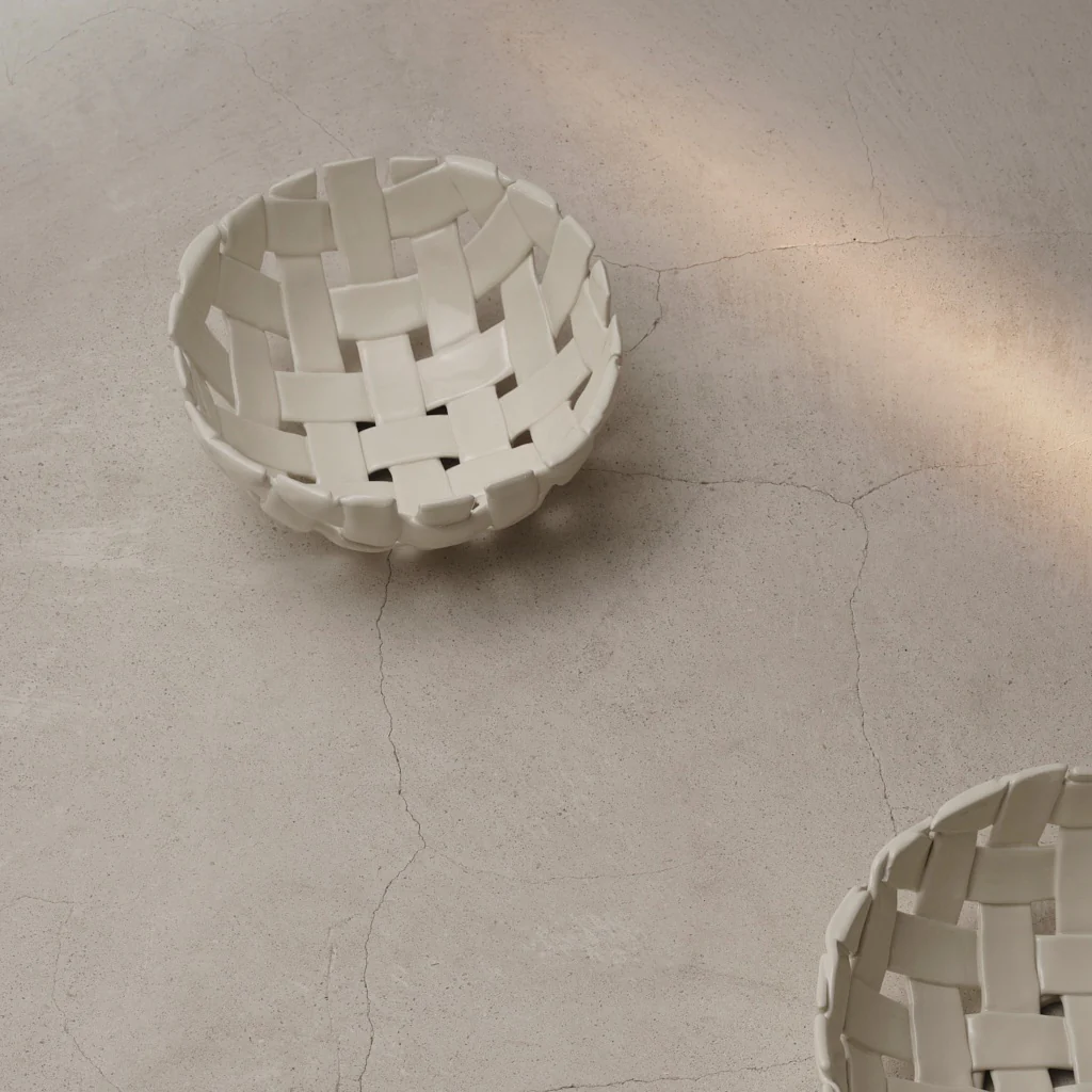 Ferm Living Plait Bowl Off White Small - Image 2
