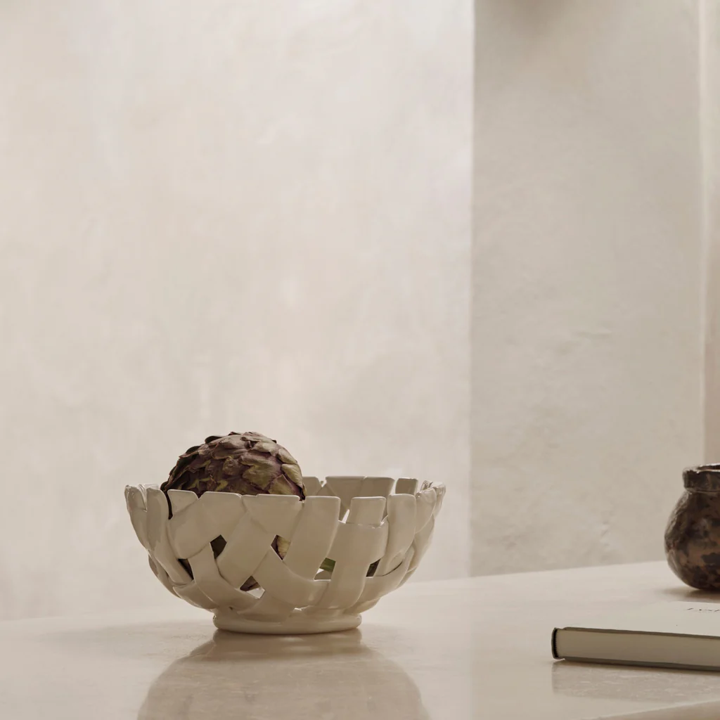 Ferm Living Plait Bowl Off White Small - Image 3
