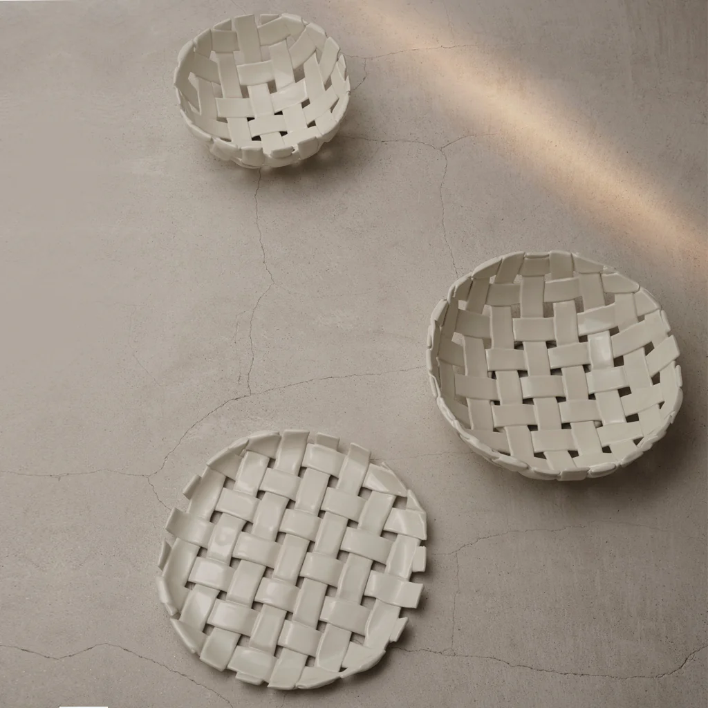 Ferm Living Plait Bowl Off White Small - Image 5