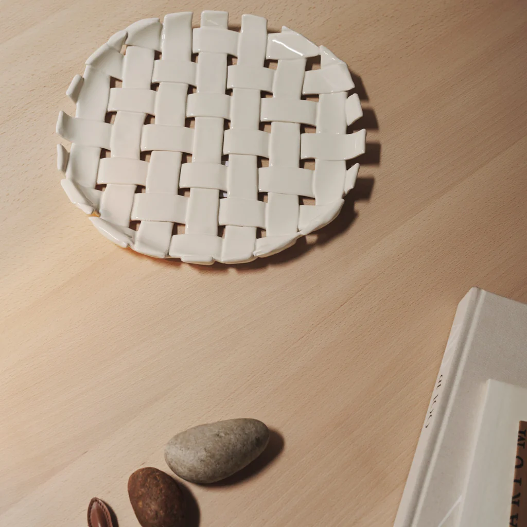 Ferm Living Plait Platter Off White - Image 2