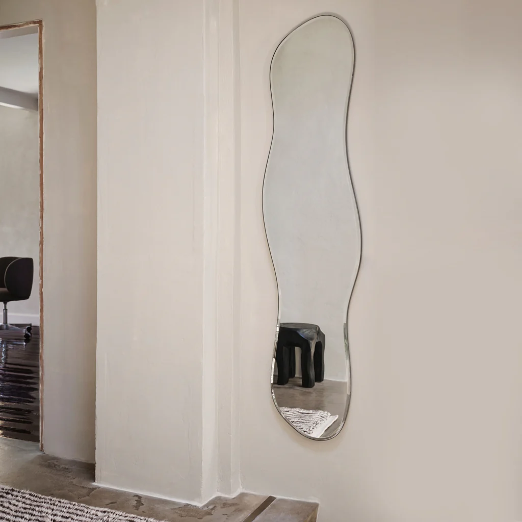 Ferm Living Pond Mirror Full Length Dark Chrome - Image 2